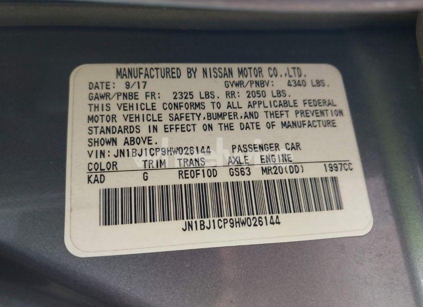 Photo 9 of 2017 Nissan Rogue SPORT S (VIN JN1BJ1CP9HW026144)