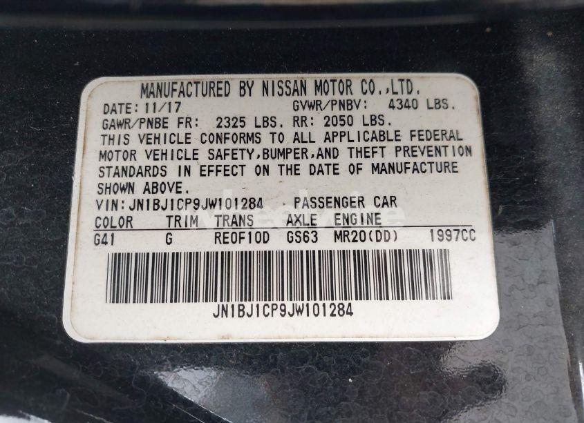 Photo 9 of 2018 Nissan Rogue SPORT SL (VIN JN1BJ1CP9JW101284)