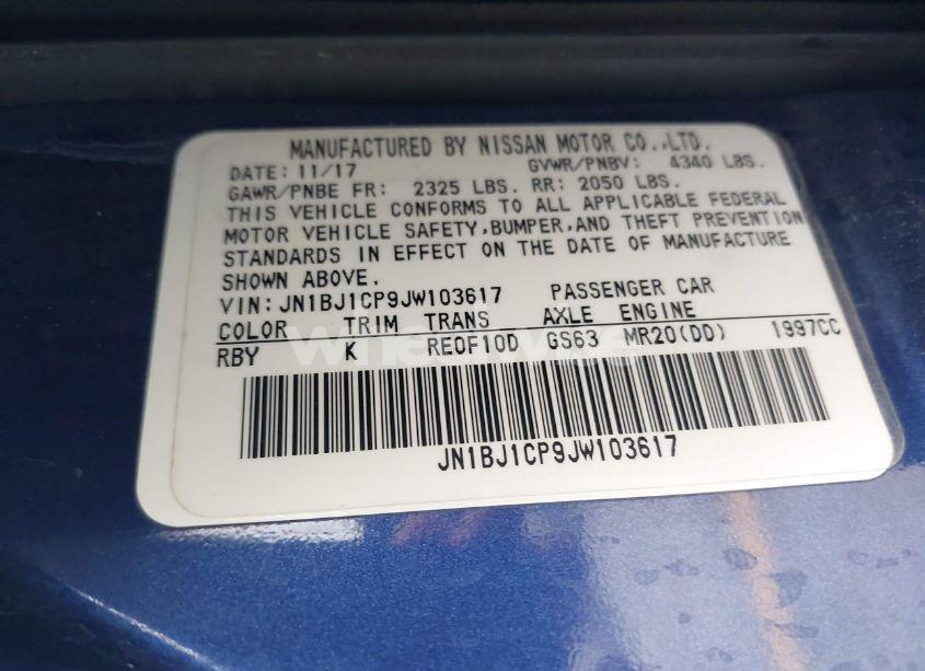 Photo 9 of 2018 Nissan Rogue SPORT SV (VIN JN1BJ1CP9JW103617)