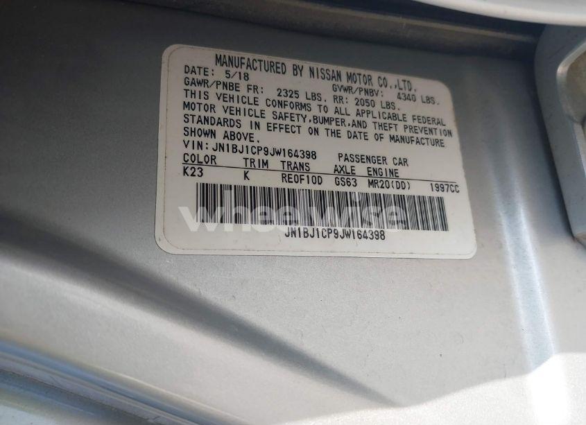 Photo 9 of 2018 Nissan Rogue SPORT SV (VIN JN1BJ1CP9JW164398)