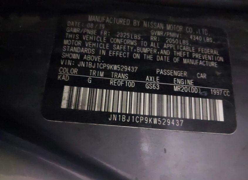 Photo 9 of 2019 Nissan Rogue SPORT S (VIN JN1BJ1CP9KW529437)