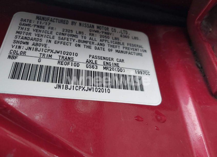 Photo 9 of 2018 Nissan Rogue SPORT SV (VIN JN1BJ1CPXJW102010)