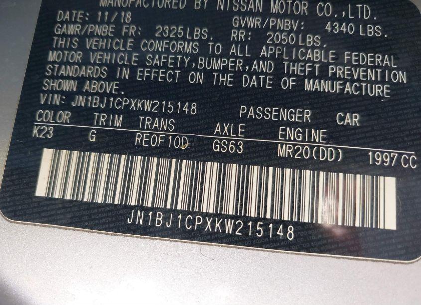 Photo 9 of 2019 Nissan Rogue SPORT S (VIN JN1BJ1CPXKW215148)