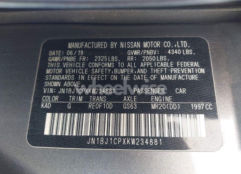 Photo 9 of 2019 Nissan Rogue SPORT SV (VIN JN1BJ1CPXKW234881)