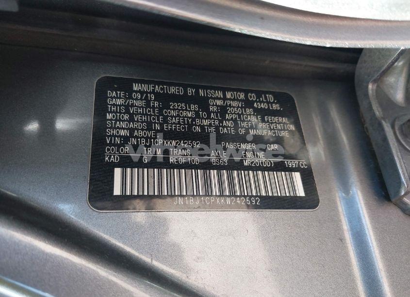 Photo 9 of 2019 Nissan Rogue SPORT SV (VIN JN1BJ1CPXKW242592)