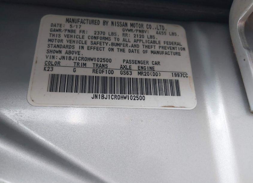 Photo 9 of 2017 Nissan Rogue SPORT SV (VIN JN1BJ1CR0HW102500)