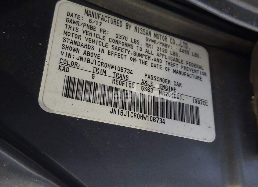 Photo 9 of 2017 Nissan Rogue SPORT SV (VIN JN1BJ1CR0HW108734)
