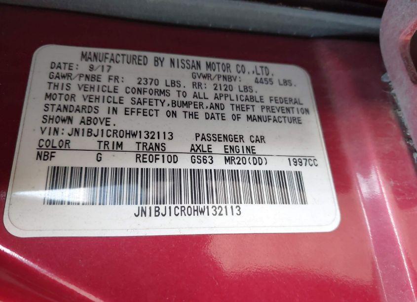 Photo 9 of 2017 Nissan Rogue SPORT S (VIN JN1BJ1CR0HW132113)