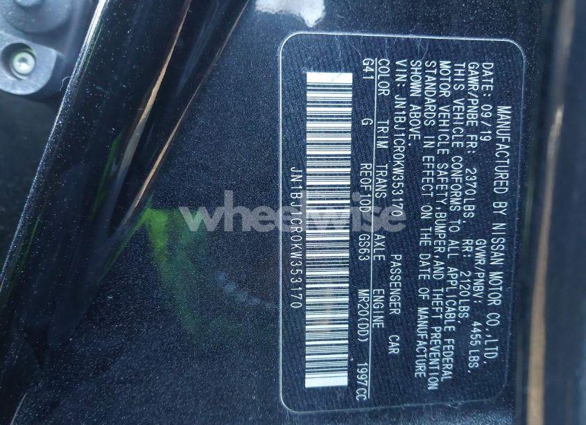 Photo 9 of 2019 Nissan Rogue SPORT SV (VIN JN1BJ1CR0KW353170)