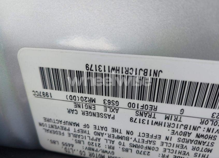 Photo 9 of 2017 Nissan Rogue SPORT SV (VIN JN1BJ1CR1HW113179)