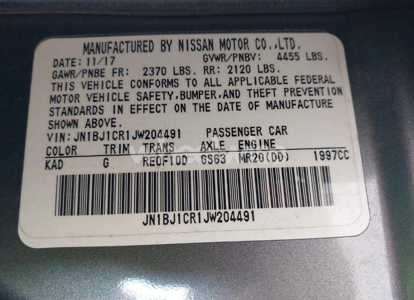 Photo 9 of 2018 Nissan Rogue SPORT SL (VIN JN1BJ1CR1JW204491)