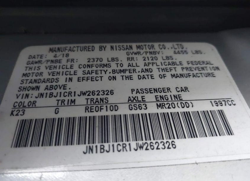 Photo 9 of 2018 Nissan Rogue SPORT S (VIN JN1BJ1CR1JW262326)