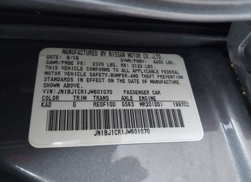 Photo 9 of 2018 Nissan Rogue SPORT S (VIN JN1BJ1CR1JW601070)