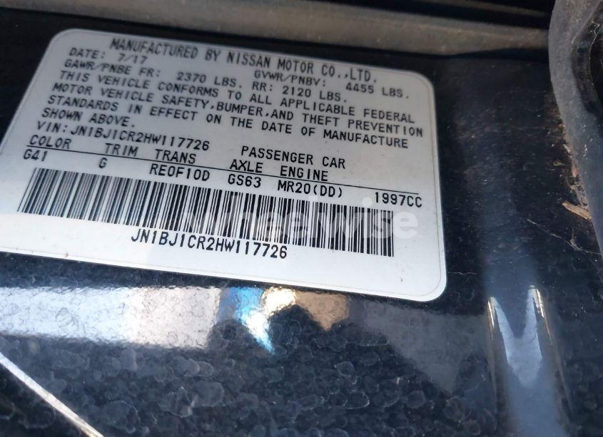 Photo 9 of 2017 Nissan Rogue SPORT SV (VIN JN1BJ1CR2HW117726)