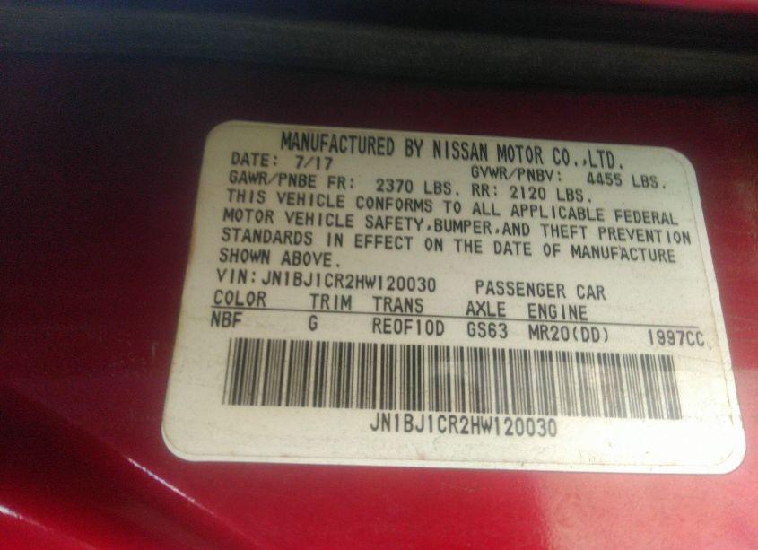 Photo 9 of 2017 Nissan Rogue SPORT S (VIN JN1BJ1CR2HW120030)