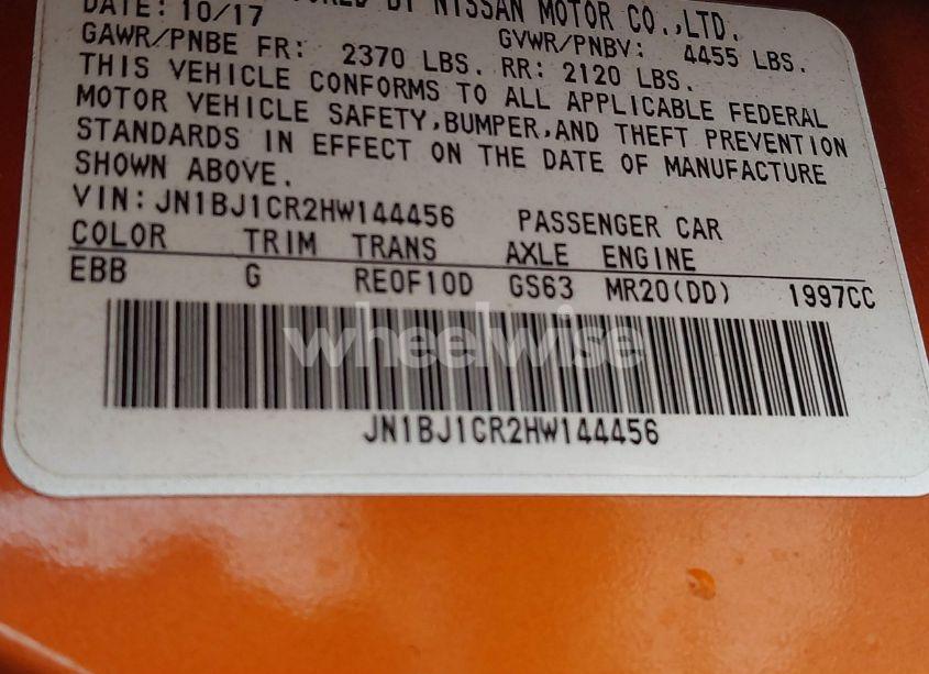 Photo 9 of 2017 Nissan Rogue SPORT S (VIN JN1BJ1CR2HW144456)