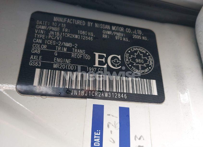 Photo 9 of 2019 Nissan Rogue SPORT S/SL/SV (VIN JN1BJ1CR2KW312846)