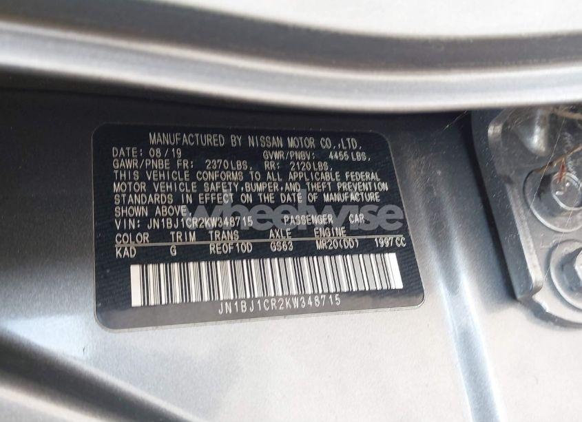 Photo 9 of 2019 Nissan Rogue SPORT S (VIN JN1BJ1CR2KW348715)