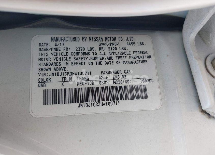 Photo 9 of 2017 Nissan Rogue SPORT SV (VIN JN1BJ1CR3HW100711)