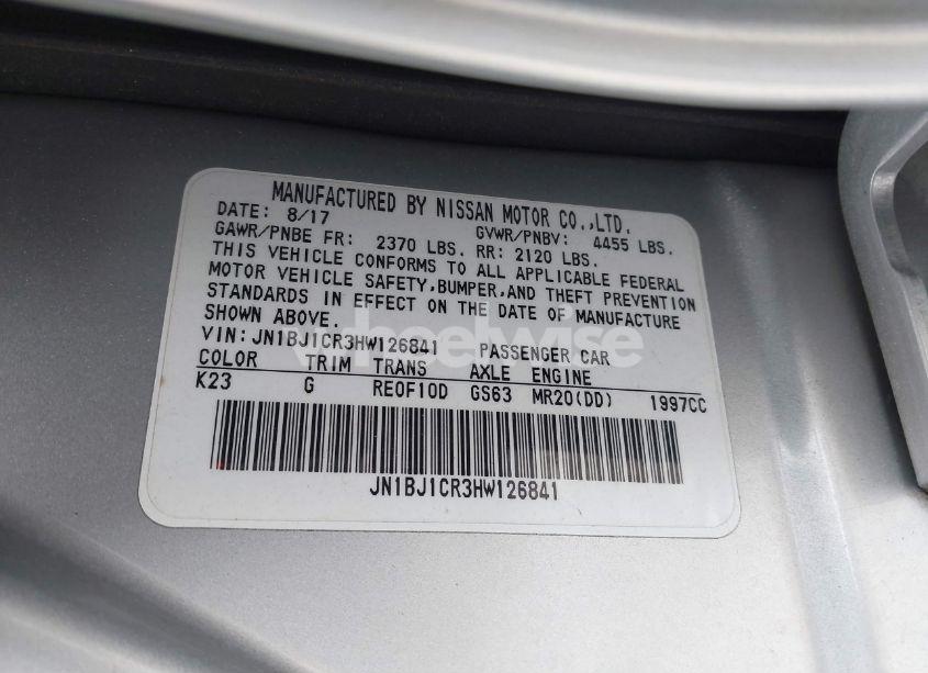 Photo 9 of 2017 Nissan Rogue SPORT SV (VIN JN1BJ1CR3HW126841)