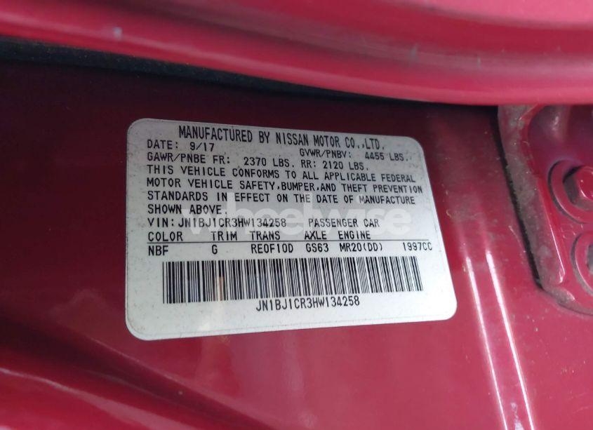 Photo 9 of 2017 Nissan Rogue SPORT S (VIN JN1BJ1CR3HW134258)