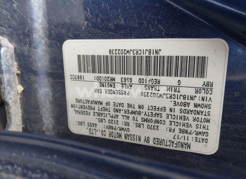 Photo 9 of 2018 Nissan Rogue SPORT S (VIN JN1BJ1CR3JW202239)