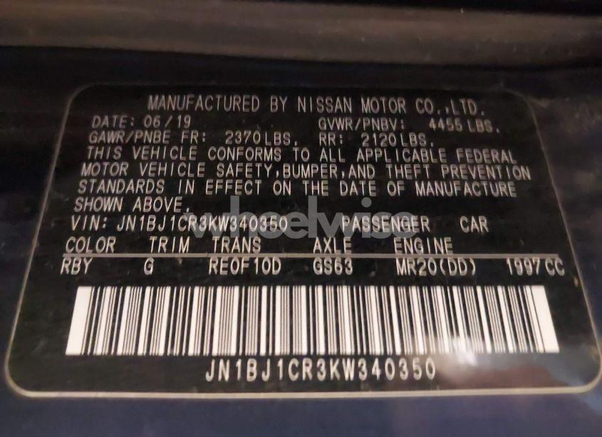 Photo 9 of 2019 Nissan Rogue SPORT S (VIN JN1BJ1CR3KW340350)