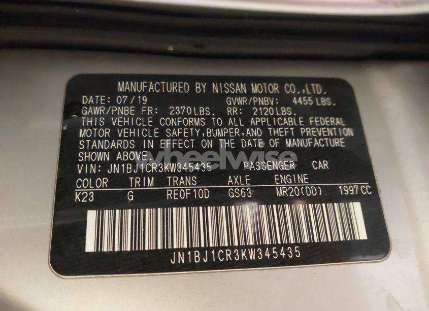 Photo 9 of 2019 Nissan Rogue SPORT S (VIN JN1BJ1CR3KW345435)