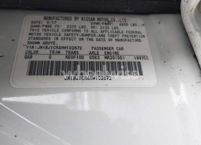 Photo 9 of 2017 Nissan Rogue SPORT S (VIN JN1BJ1CR4HW102872)