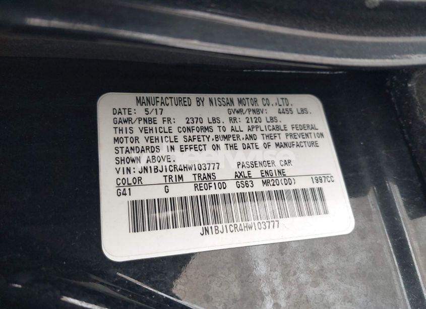 Photo 9 of 2017 Nissan Rogue SPORT SV (VIN JN1BJ1CR4HW103777)