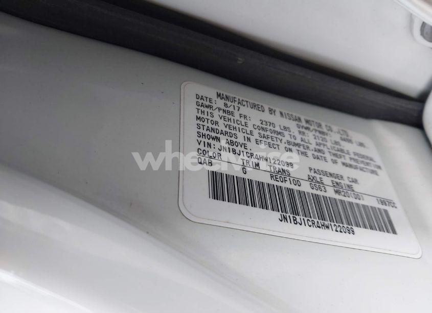 Photo 9 of 2017 Nissan Rogue SPORT SV (VIN JN1BJ1CR4HW122099)