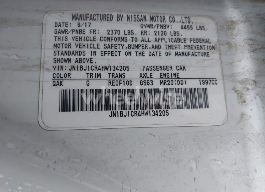 Photo 9 of 2017 Nissan Rogue SPORT S (VIN JN1BJ1CR4HW134205)