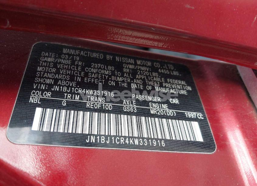 Photo 9 of 2019 Nissan Rogue SPORT S (VIN JN1BJ1CR4KW331916)