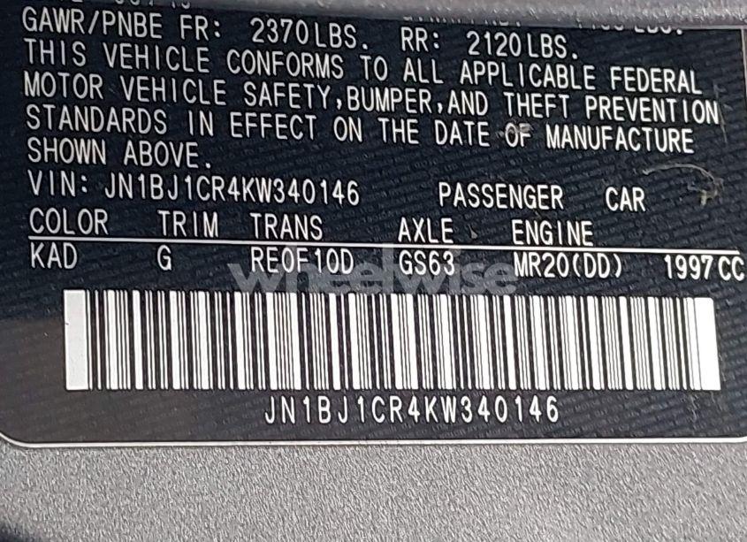 Photo 9 of 2019 Nissan Rogue SPORT S (VIN JN1BJ1CR4KW340146)