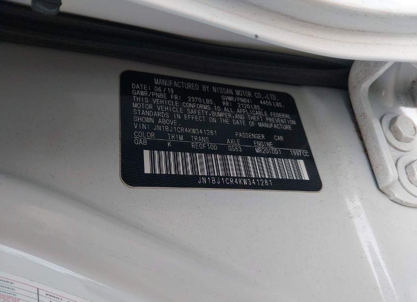 Photo 9 of 2019 Nissan Rogue SPORT SV (VIN JN1BJ1CR4KW341281)