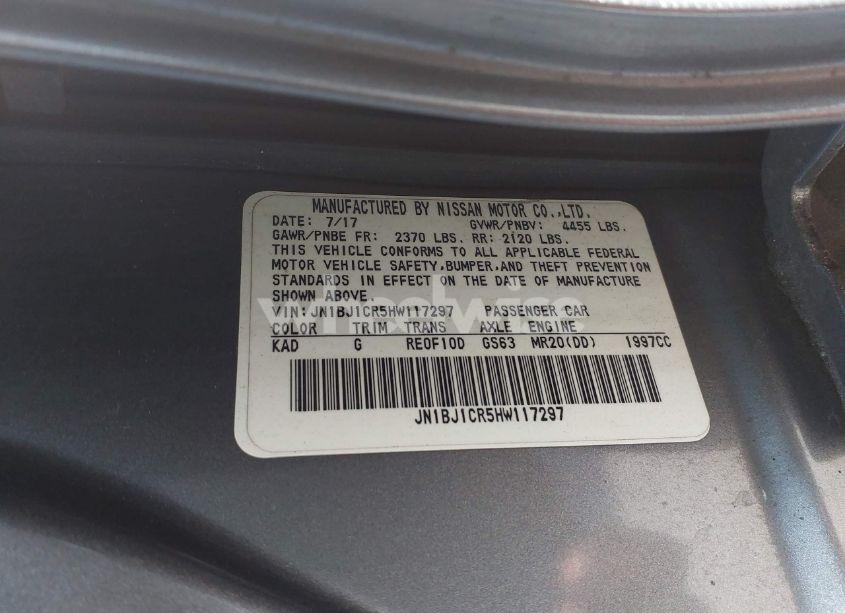 Photo 9 of 2017 Nissan Rogue SPORT S (VIN JN1BJ1CR5HW117297)