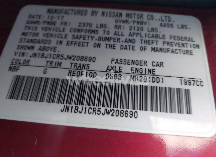 Photo 9 of 2018 Nissan Rogue SPORT SV (VIN JN1BJ1CR5JW208690)