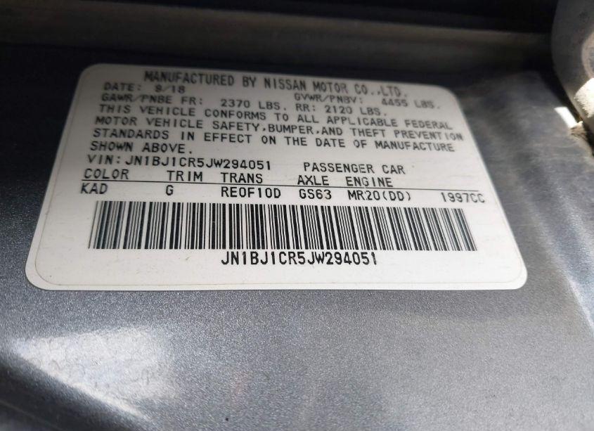 Photo 9 of 2018 Nissan Rogue SPORT SV (VIN JN1BJ1CR5JW294051)