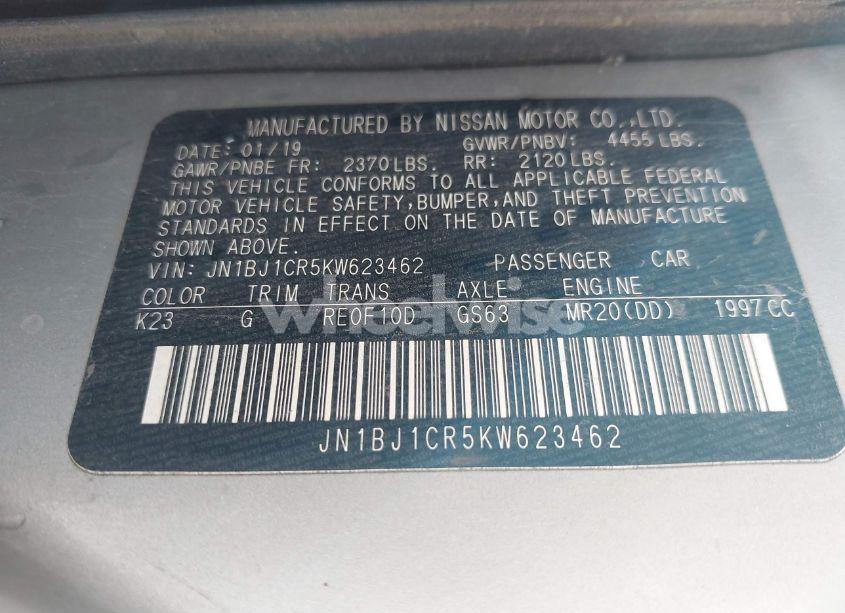 Photo 9 of 2019 Nissan Rogue SPORT S (VIN JN1BJ1CR5KW623462)