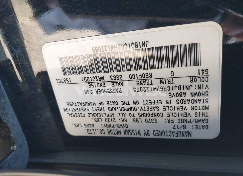 Photo 9 of 2017 Nissan Rogue SPORT SV (VIN JN1BJ1CR6HW122055)