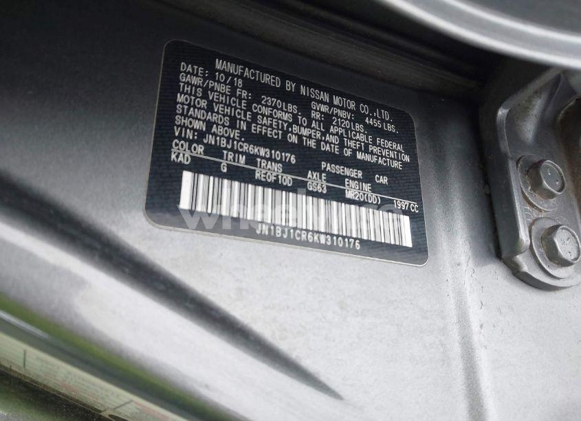 Photo 9 of 2019 Nissan Rogue SPORT S (VIN JN1BJ1CR6KW310176)