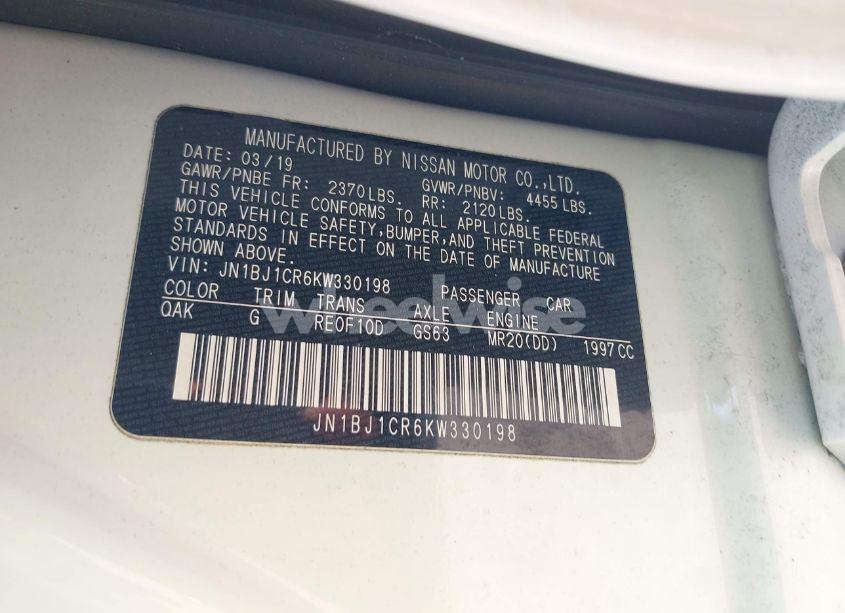 Photo 9 of 2019 Nissan Rogue SPORT S (VIN JN1BJ1CR6KW330198)