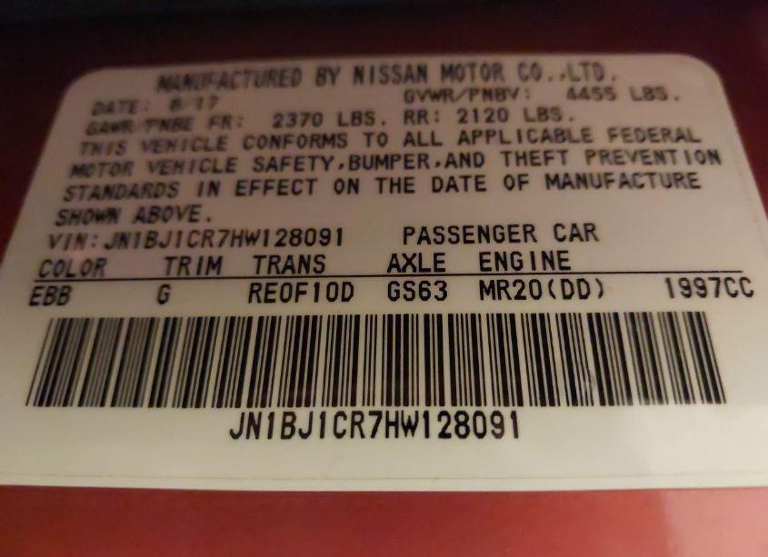 Photo 9 of 2017 Nissan Rogue SPORT SV (VIN JN1BJ1CR7HW128091)