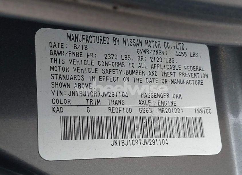 Photo 9 of 2018 Nissan Rogue SPORT SV (VIN JN1BJ1CR7JW291104)