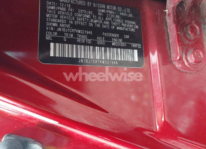 Photo 9 of 2019 Nissan Rogue SPORT S (VIN JN1BJ1CR7KW321946)