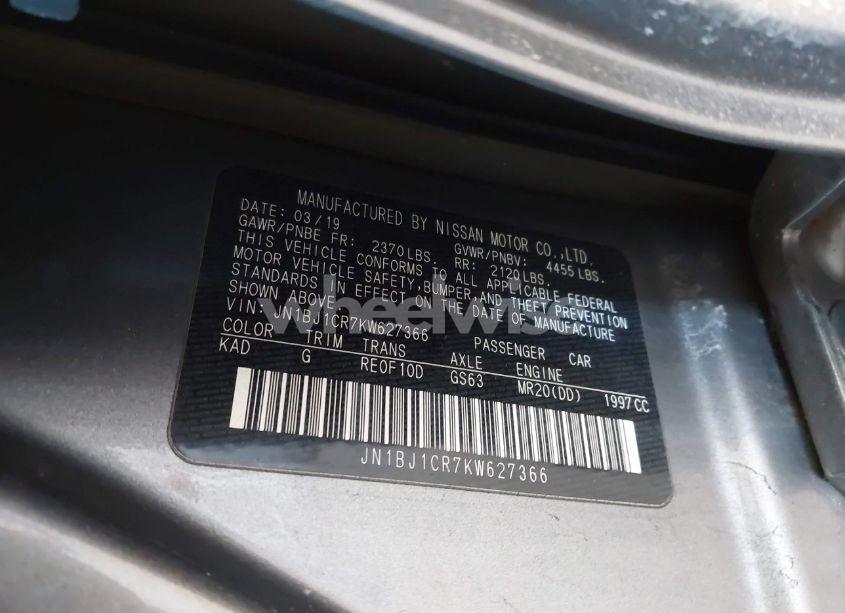 Photo 9 of 2019 Nissan Rogue SPORT SV (VIN JN1BJ1CR7KW627366)