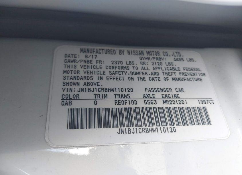 Photo 9 of 2017 Nissan Rogue SPORT S (VIN JN1BJ1CR8HW110120)