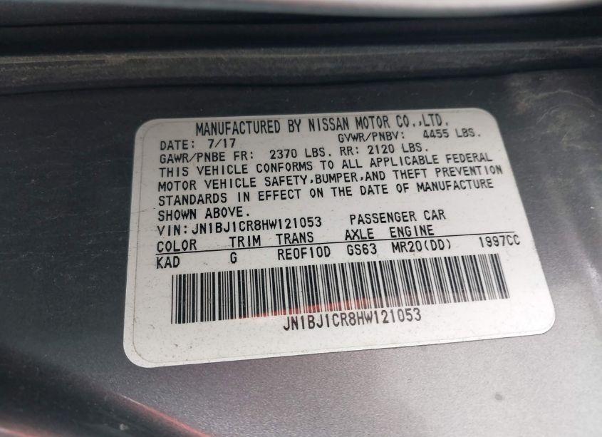 Photo 9 of 2017 Nissan Rogue SPORT SV (VIN JN1BJ1CR8HW121053)