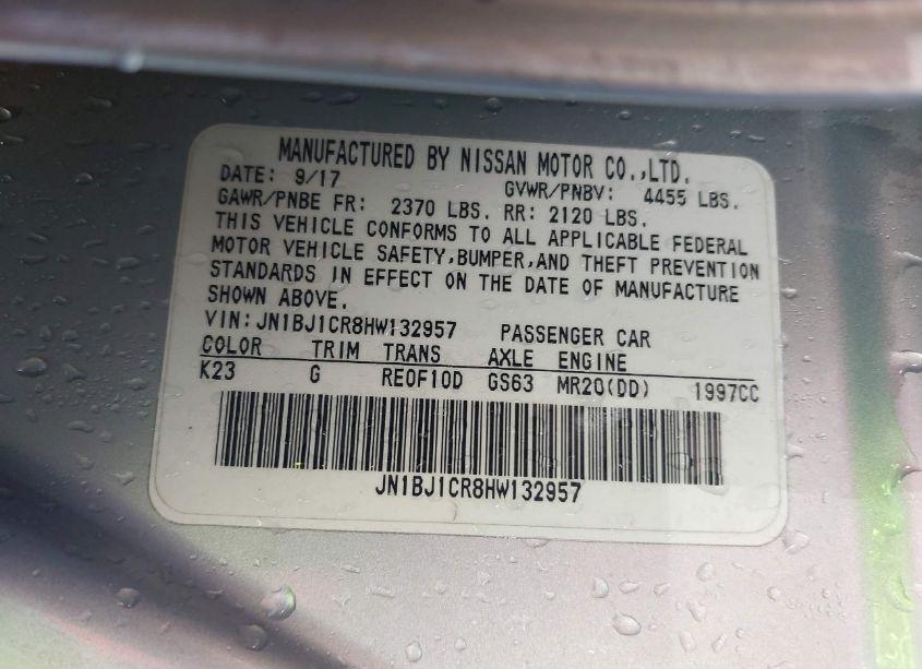 Photo 9 of 2017 Nissan Rogue SPORT SV (VIN JN1BJ1CR8HW132957)