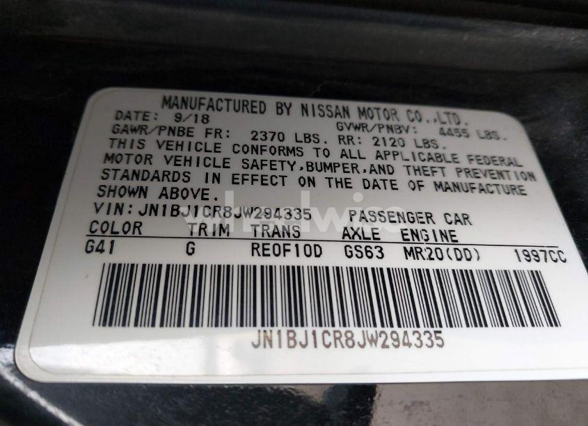 Photo 9 of 2018 Nissan Rogue SPORT SL (VIN JN1BJ1CR8JW294335)